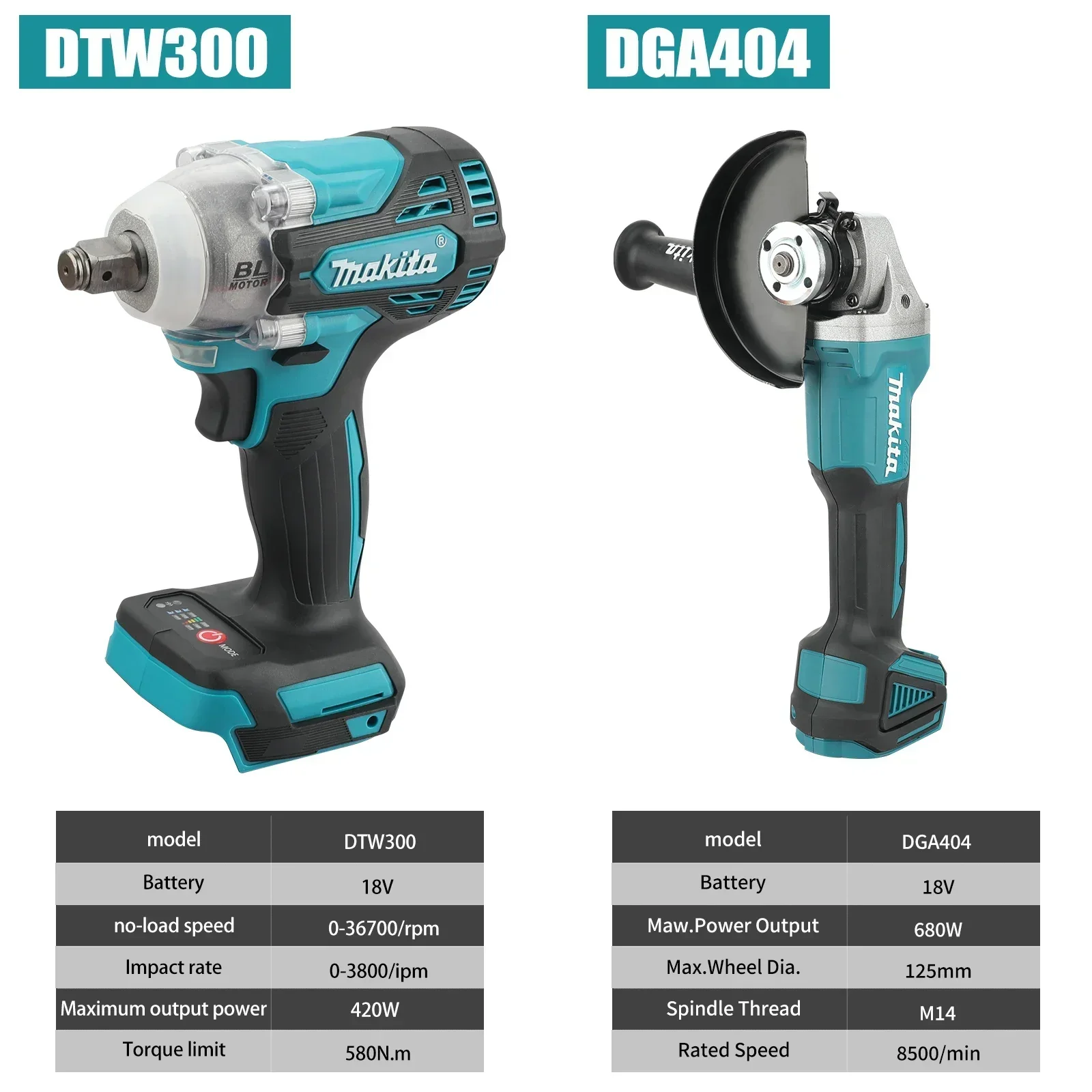 Pour Makita DTW300 ou DGA404 C - Makita Drill Dtw300 avis et prix